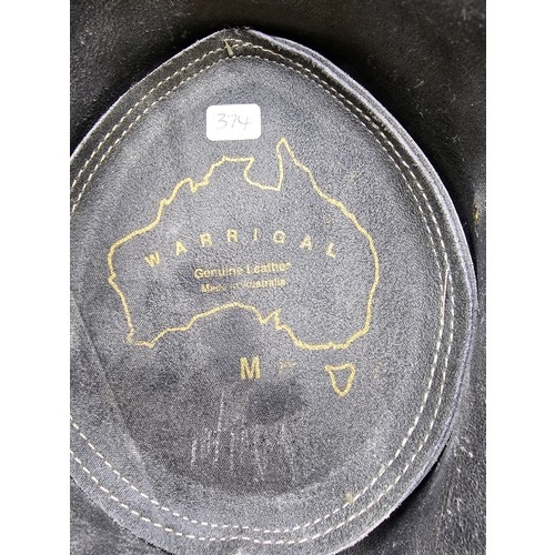 374 - Genuine Leather Australian Bush Tucker Hat