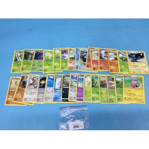 260 - Pokémon Cards x30 (from house clearance not sure of authenticity)