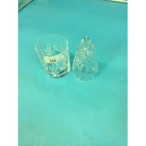 334 - Waterford Crystal Bell and Waterford Tumbler