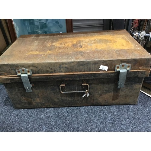 512 - Large Metal Military Case Box 30x12x18 Approx