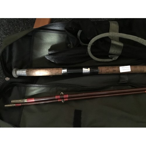 554 - Fishing Rod 3 Piece, Bag and Weigh Bag From Grays of Alnwick