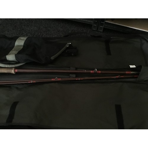 554 - Fishing Rod 3 Piece, Bag and Weigh Bag From Grays of Alnwick