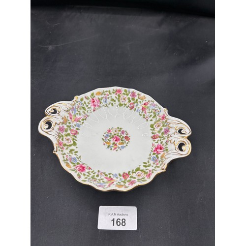 168 - Royal Crown Derby Twin Handled Dish 