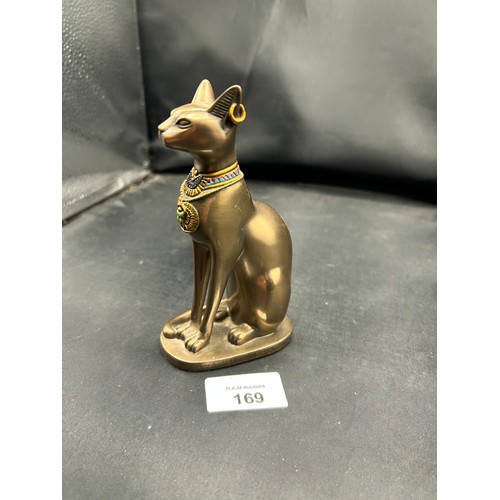 169 - Bronze Style - Model of an Egyptian Basket Cat