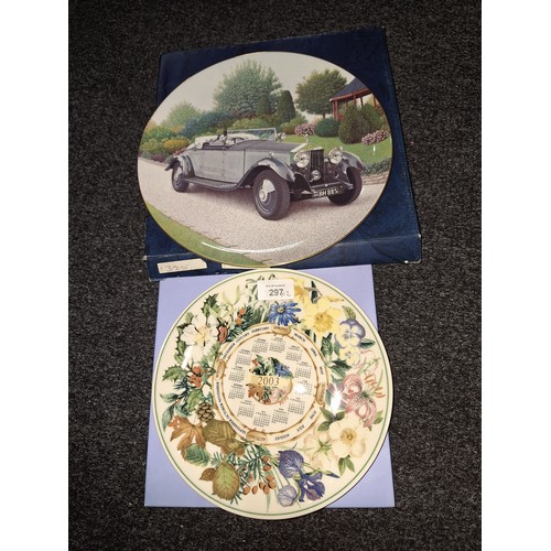 297 - Coalport Collectors Rolls Royce Phantom II Plate and a Wedgewood Plate