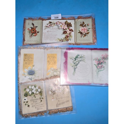 329 - WW1 and Later Silk Postcards x3