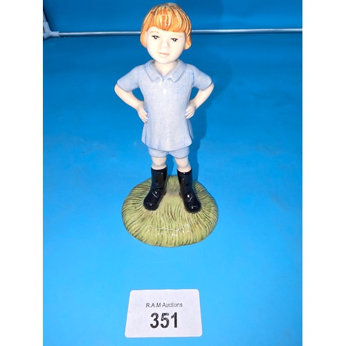 351 - Royal Doulton Winnie The Pooh Christopher Robin Figure