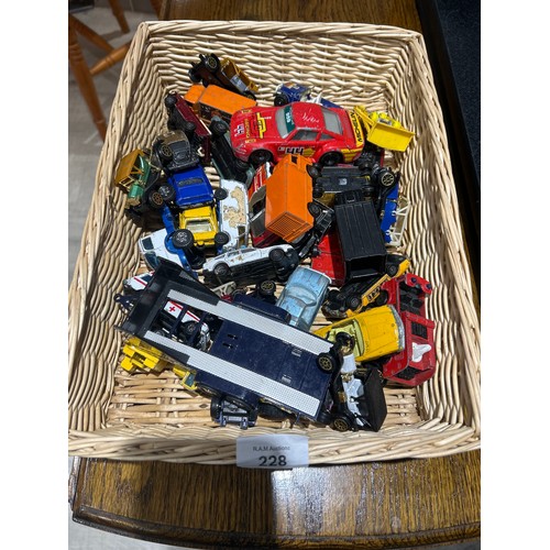 228 - Tray Of Vintage Cars To Include Corgi Etc