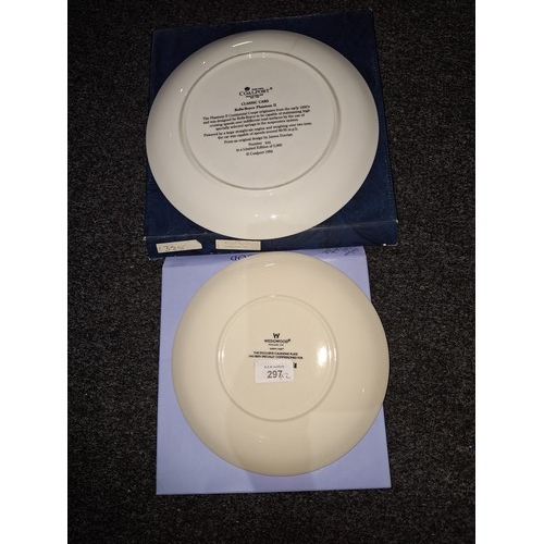 297 - Coalport Collectors Rolls Royce Phantom II Plate and a Wedgewood Plate