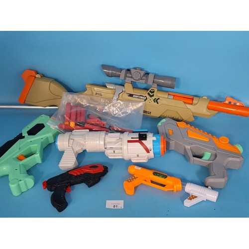 81 - Selection Of Kids Foam Bullet Guns and Bullets