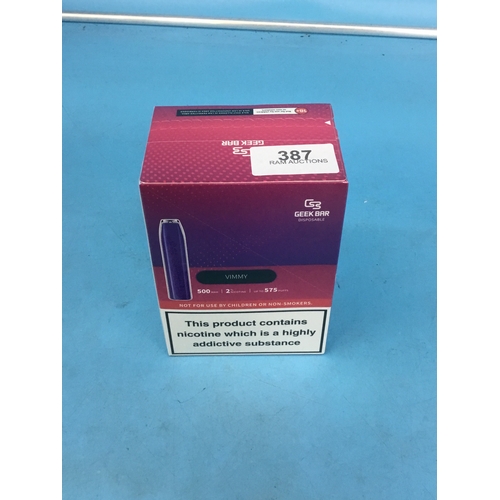 387 - Box of 10 Vimto Vapes