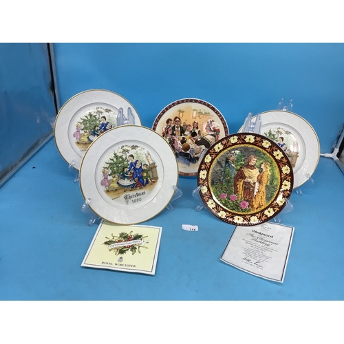 114 - Collectible Boxed Plates x5 To Include Royal Worcester