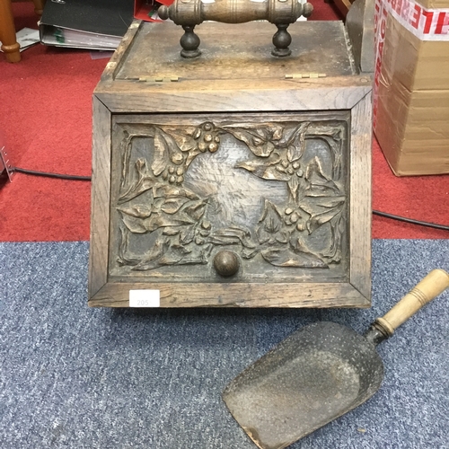 205 - Antique Coal Bucket and Shovel