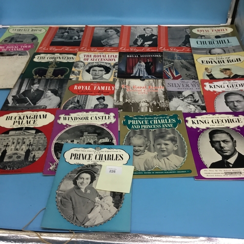 226 - Genuine books to cover Churchill,kings palaces etc.