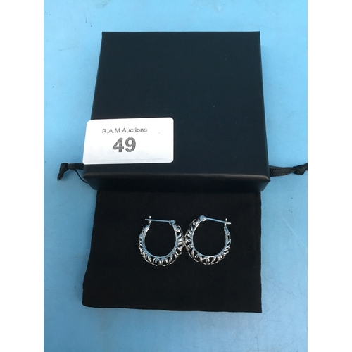 49 - Boxed 925 Silver Earrings