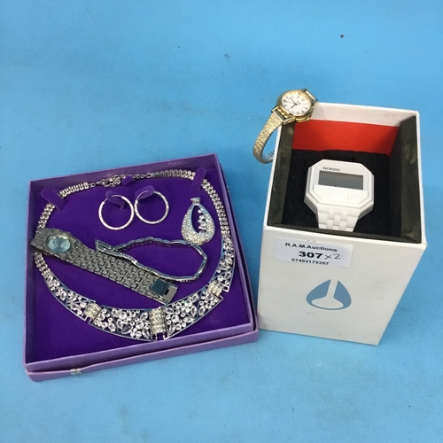 307 - Boxed Watch and a Tray to Include Watch, Bracelets, Pendant and Earrings