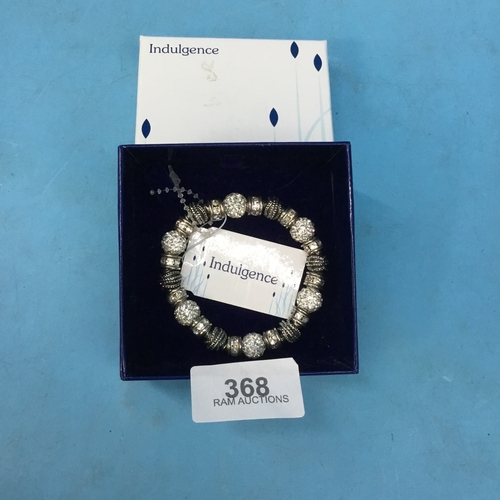 368 - Boxed new in box indulgence bracelet