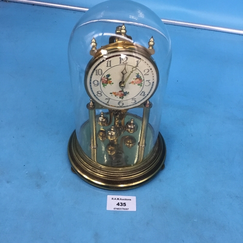 435 - 1 x larged domed German clock