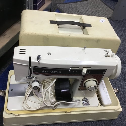 446 - Vintage sewing machine in case complete