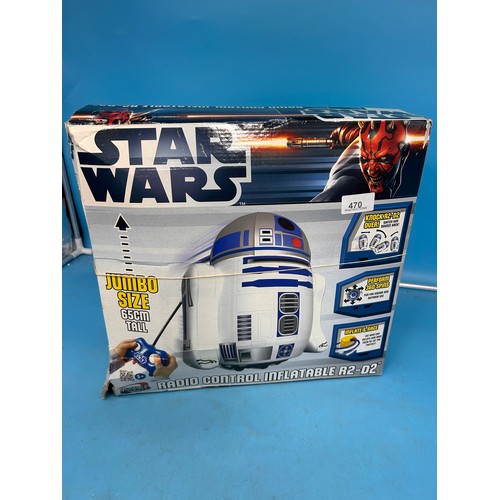 470 - Star Wars inflatable R2D2 remote control figure