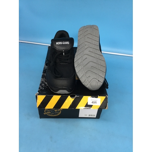 496 - Professional work guard  shoes size 4 trainers black