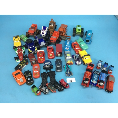 582 - Box of Thomas the tank + car’s vehicles etc. super lot