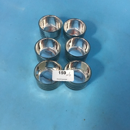 159 - Set of 6 Mirrored Tea Light Holders