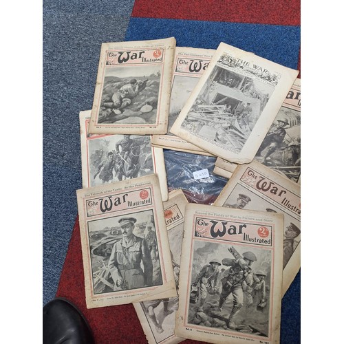 543D - Pack of war illustrated book 1918 antique