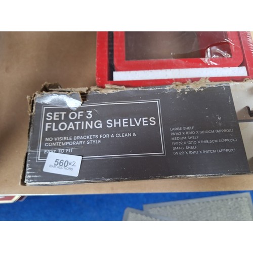 560 - 2 new in boxes shelf kit