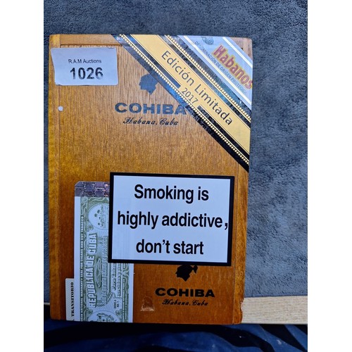 1026 - Box Of Limited Edition 2017 Cohiba Talisman Cigars Sealed As New (Stored Perfectly)