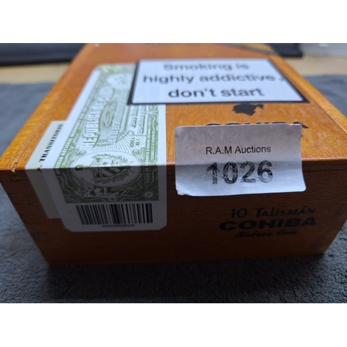 1026 - Box Of Limited Edition 2017 Cohiba Talisman Cigars Sealed As New (Stored Perfectly)