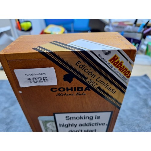 1026 - Box Of Limited Edition 2017 Cohiba Talisman Cigars Sealed As New (Stored Perfectly)