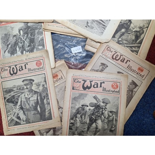 543D - Pack of war illustrated book 1918 antique