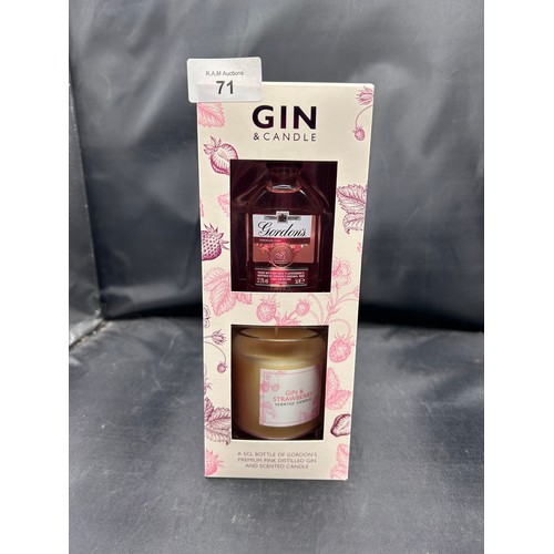 71 - Gordon’s Gin & Candle Set - New