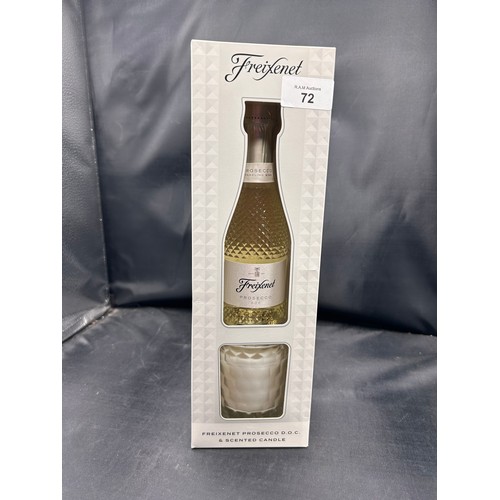 72 - Freixnet Prosecco & Candle Set - New