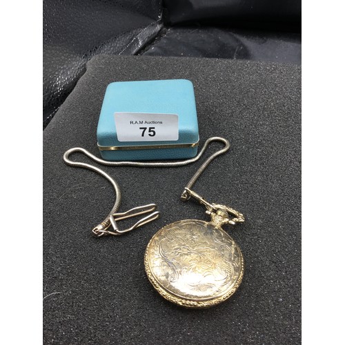 75 - Pocket Watch With Chain