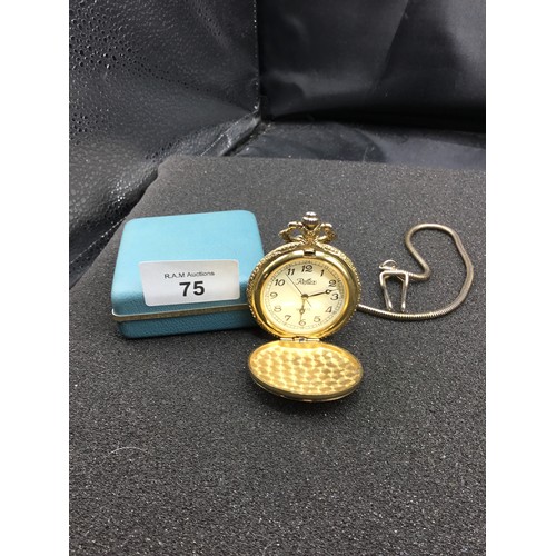 75 - Pocket Watch With Chain