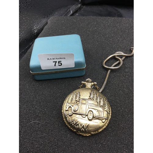 75 - Pocket Watch With Chain