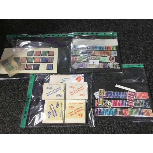 81 - 4 Packs Of Various British Stamps