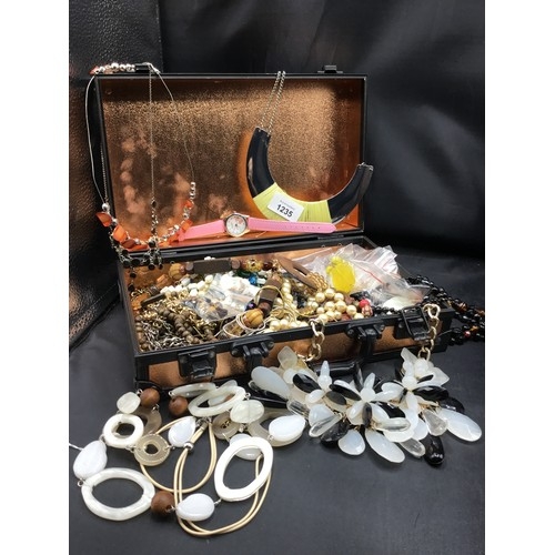 1235 - Jewellery Box and Contents