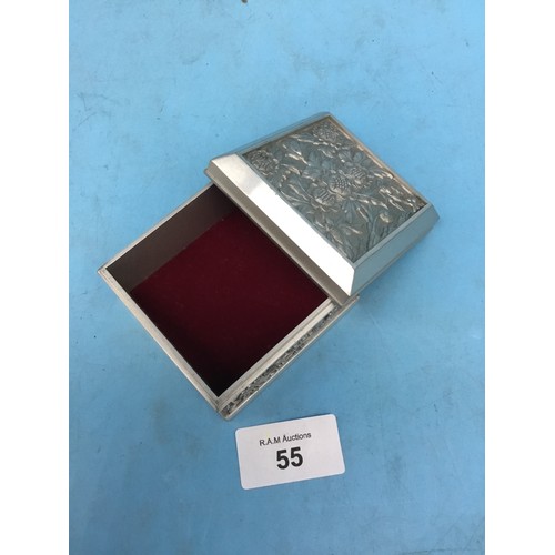 55 - Pewter Trinket Box