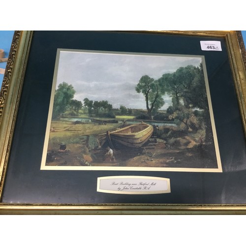 463 - Large Framed Constable Prints x3