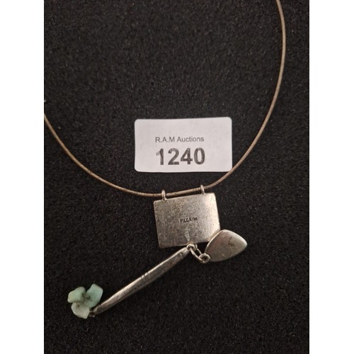 1240 - Vintage Pilgrim Necklace With Marks