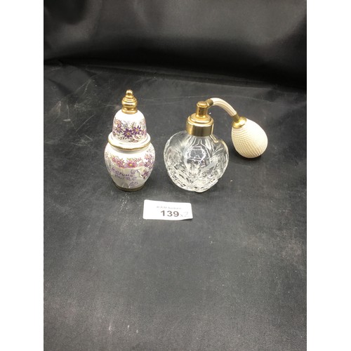 139 - Perfume Bottles x2