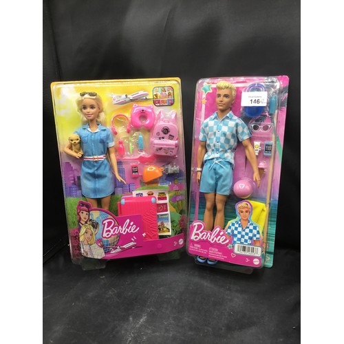 146 - Brand New Boxed Ken and Barbie