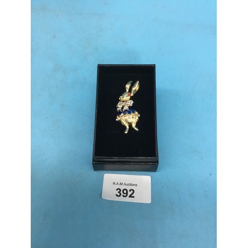 392 - Ladies Bunny Rabbit Brooch