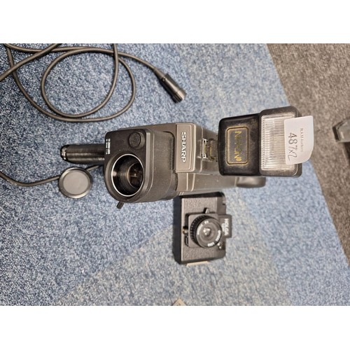 487 - Sharp Color Video Camera Model XC30 and a Vintage Holgg/20N