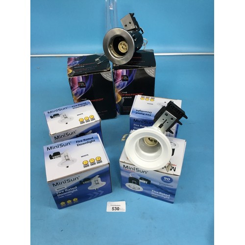 530 - New In The Box Fire Rated Downlighters x6