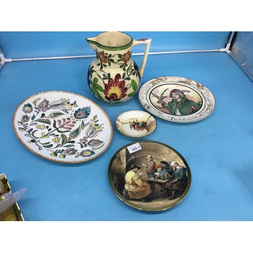 565 - Doulton Plates x2, Elizabethan Plate, Vintage Jug and a Portuguese Platter