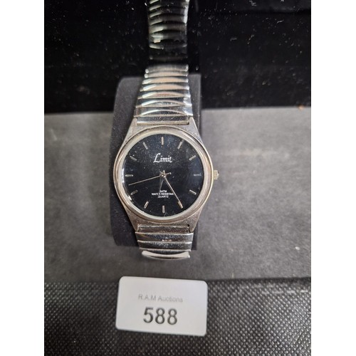 588 - Silver Tone Men's Limit Watch